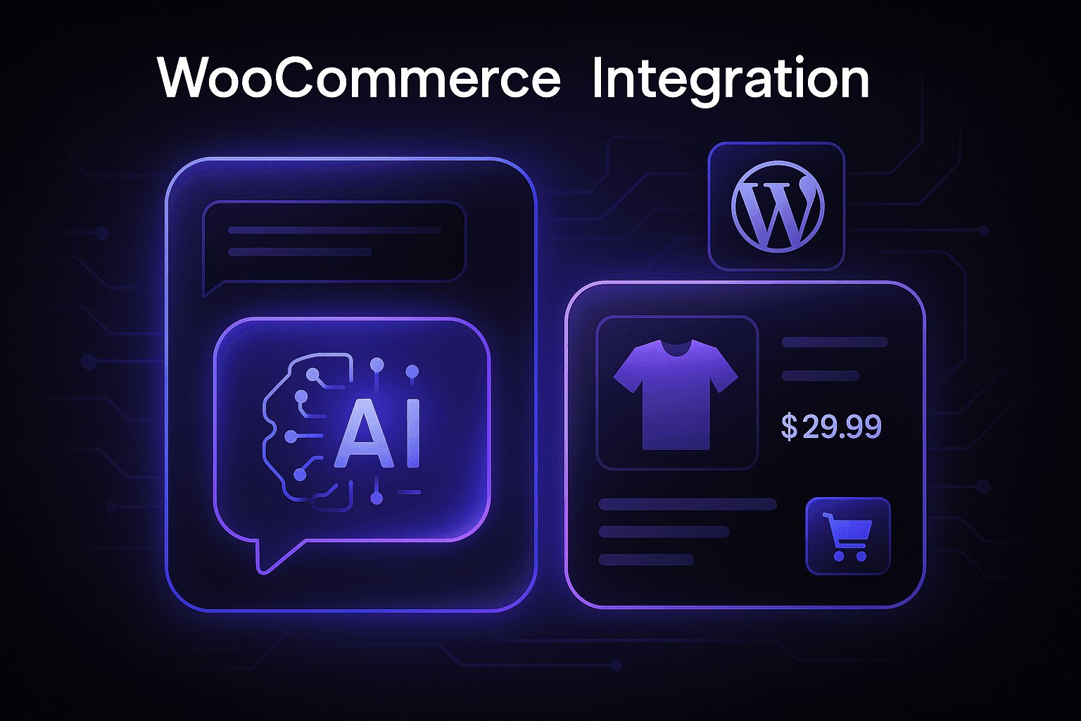 WooCommerce integration preview screen