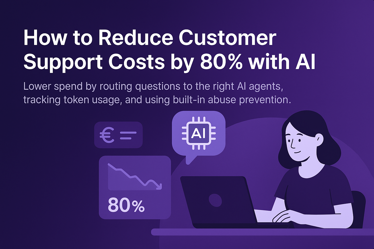 AI support cost reduction dashboard